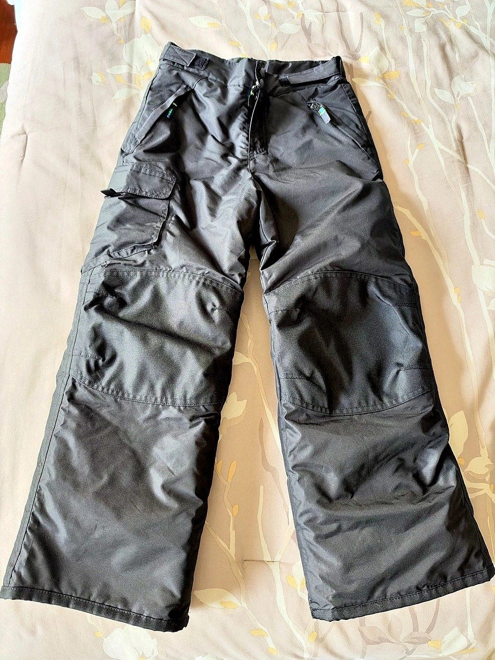 Champion C9 Boys M 8-10 Black Insulated Snow Ski Pants Adjustable Waist